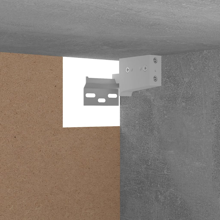 Kledingkast 00X32,5X35 Cm Spaanplaat Betongrijs