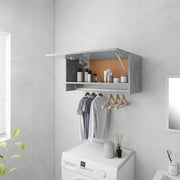 Kledingkast 70x32,5x35 cm spaanplaat betongrijs