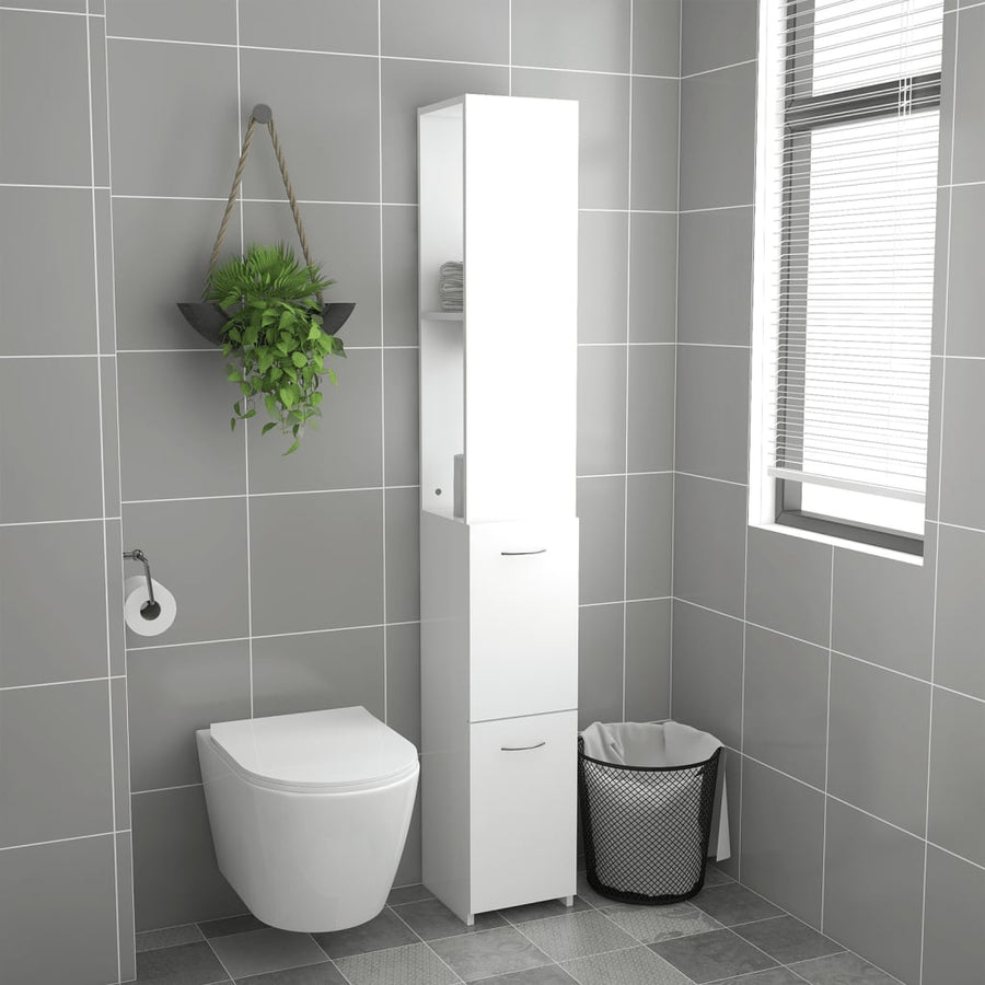 Badkamerkast 25X26,5X70 Cm Bewerkt Hout Wit