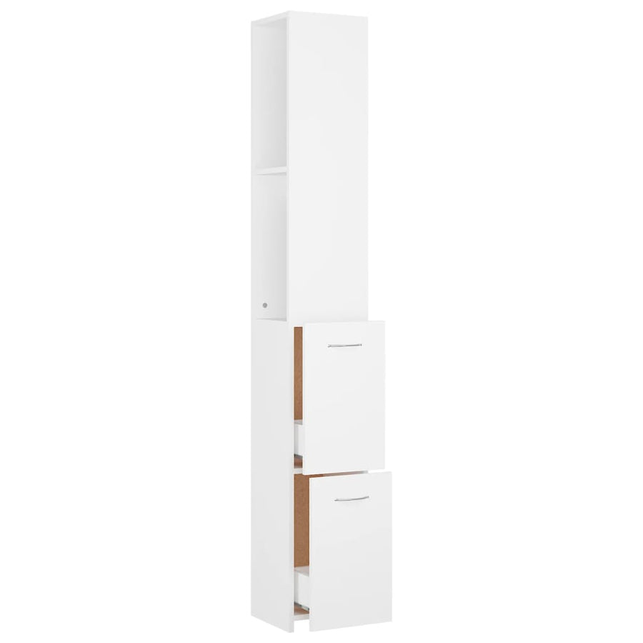 Badkamerkast 25X26,5X70 Cm Bewerkt Hout Wit