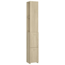 Badkamerkast 25X26,5X70 Cm Bewerkt Hout Kleurig Sonoma eiken