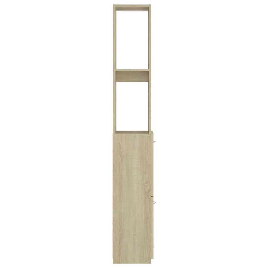 Badkamerkast 25X26,5X70 Cm Bewerkt Hout Kleurig Sonoma eiken