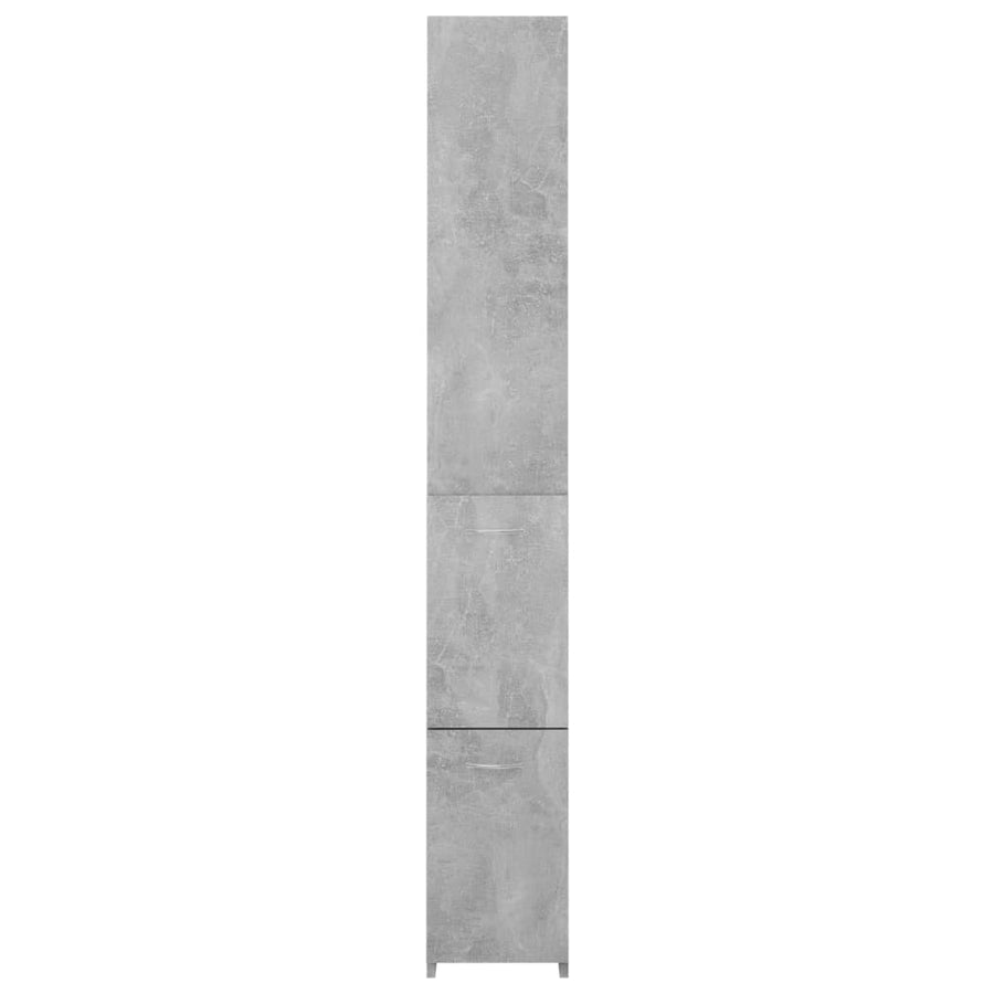 Badkamerkast 25X26,5X70 Cm Bewerkt Hout Betongrijs