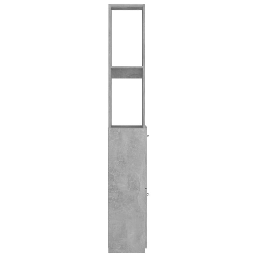 Badkamerkast 25X26,5X70 Cm Bewerkt Hout Betongrijs