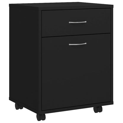 Kast Verrijdbaar 45X38X54 Cm Spaanplaat Zwart