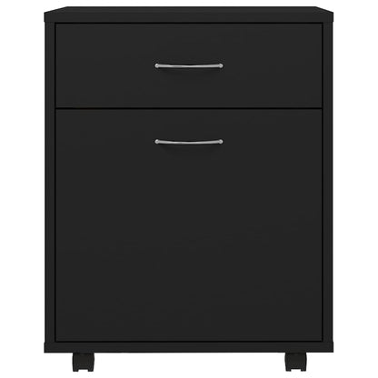 Kast Verrijdbaar 45X38X54 Cm Spaanplaat Zwart