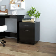 Rolkast 45x38x54 cm spaanplaat zwart