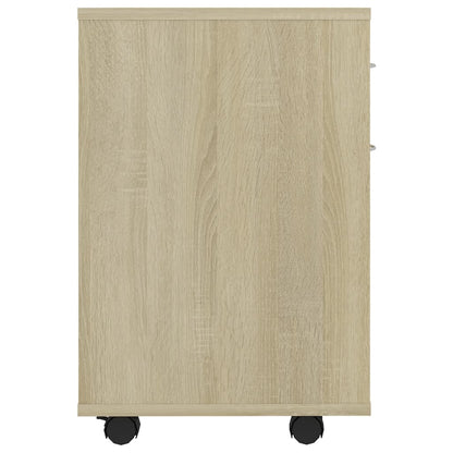 Kast verrijdbaar 45x38x54 cm spaanplaat sonoma eikenkleurig Sonoma eiken