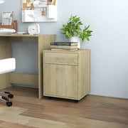 Rolkast 45x38x54 cm spaanplaat sonoma eiken