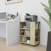 Rolkast 60x35x75 cm spaanplaat sonoma eiken