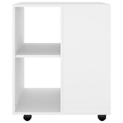 Kast verrijdbaar 60x53x72 cm spaanplaat wit Wit