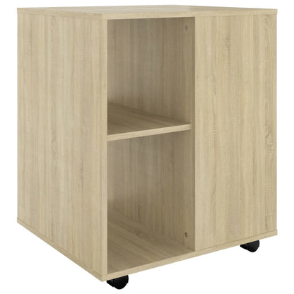 Kast Verrijdbaar 60X53X72 Cm Spaanplaat Kleurig Sonoma eiken
