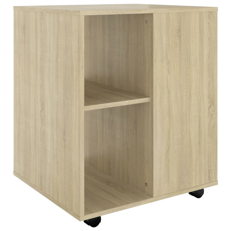 Kast Verrijdbaar 60X53X72 Cm Spaanplaat Kleurig Sonoma eiken