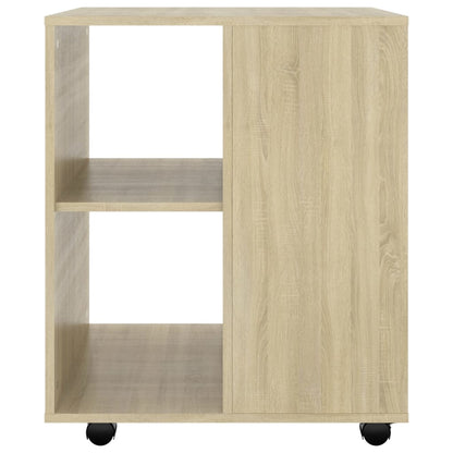 Kast Verrijdbaar 60X53X72 Cm Spaanplaat Kleurig Sonoma eiken
