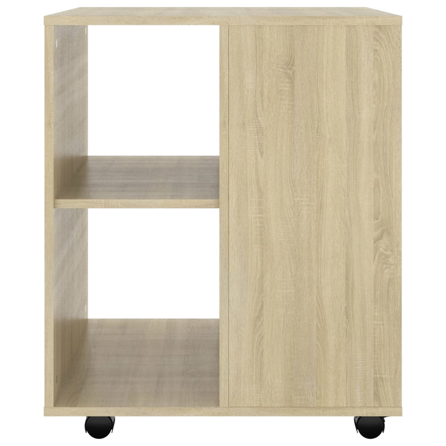 Kast Verrijdbaar 60X53X72 Cm Spaanplaat Kleurig Sonoma eiken