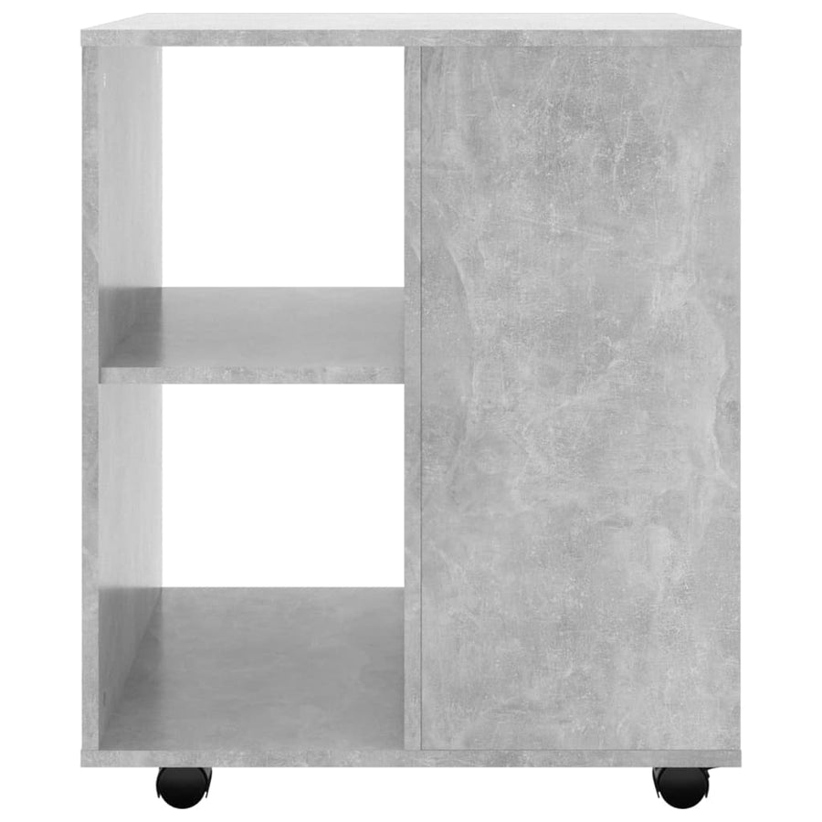 Kast Verrijdbaar 60X53X72 Cm Spaanplaat Betongrijs