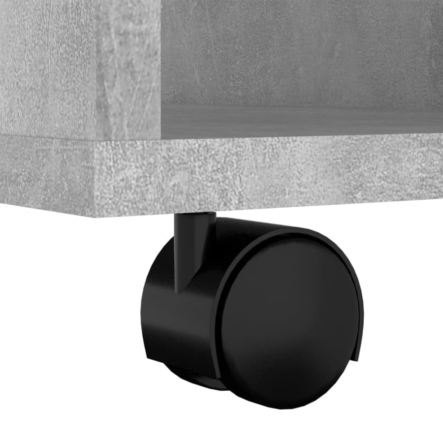Kast Verrijdbaar 60X53X72 Cm Spaanplaat Betongrijs