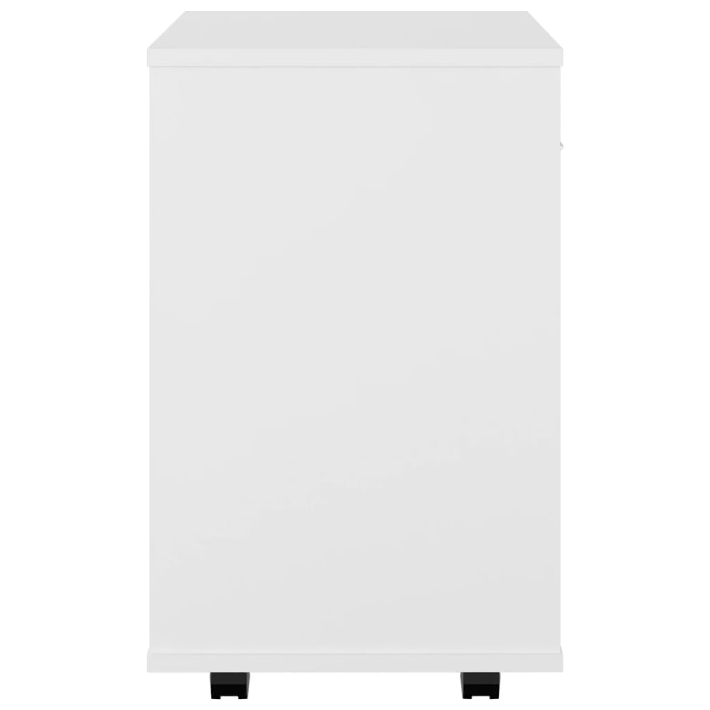 Kast Verrijdbaar 46X36X59 Cm Spaanplaat Wit
