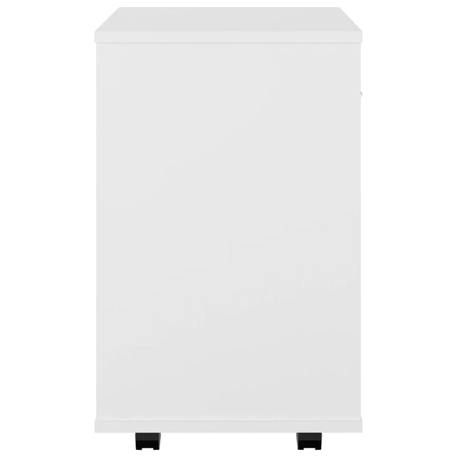 Kast Verrijdbaar 46X36X59 Cm Spaanplaat Wit