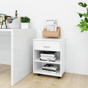 Rolkast 46x36x59 cm spaanplaat zwart