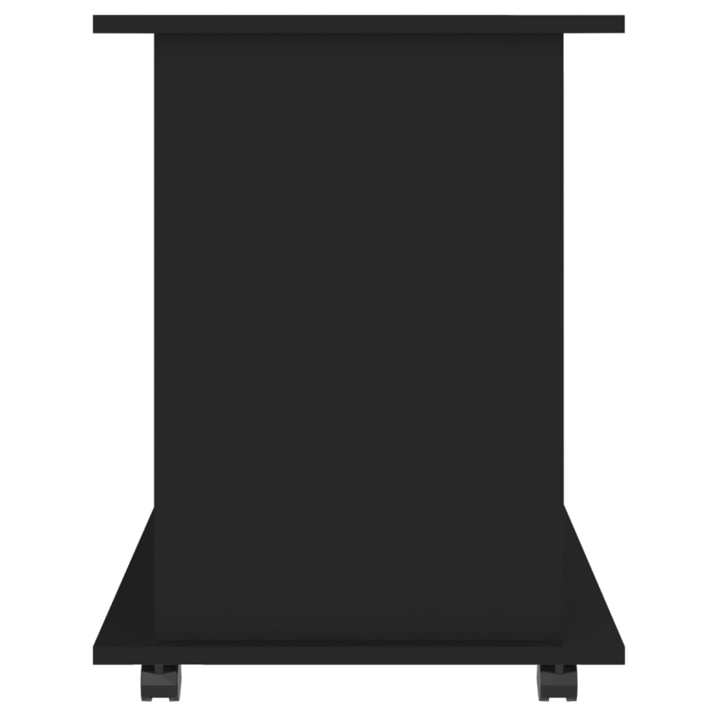 Kast Verrijdbaar 60X45X60 Cm Spaanplaat Zwart