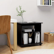 Rolkast 60x45x60 cm spaanplaat zwart