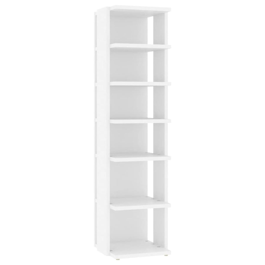 Schoenenkast 27,5X27X02 Cm Bewerkt Hout 1 Wit