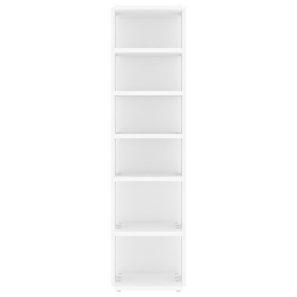 Schoenenkasten 2 st 27,5x27x102 cm bewerkt hout wit Wit