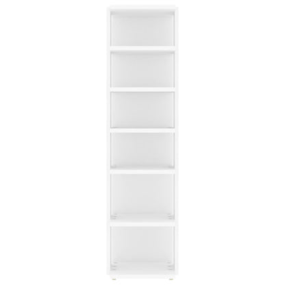 Schoenenkasten 2 st 27,5x27x102 cm bewerkt hout wit Wit