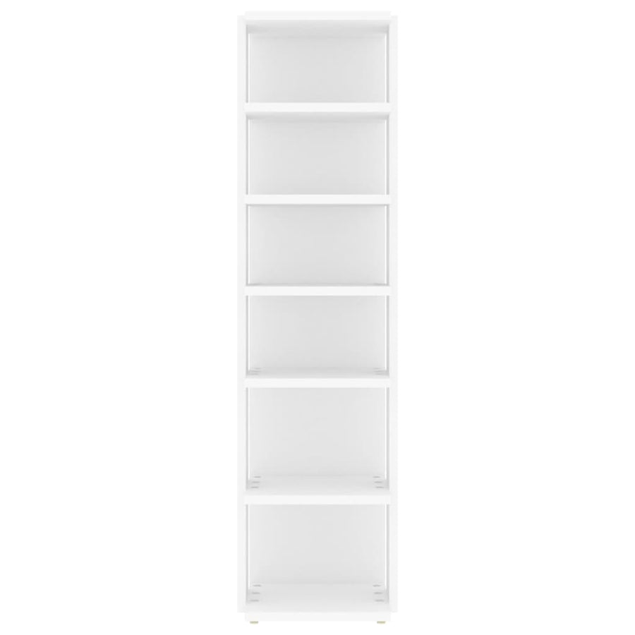 Schoenenkasten 2 st 27,5x27x102 cm bewerkt hout wit Wit