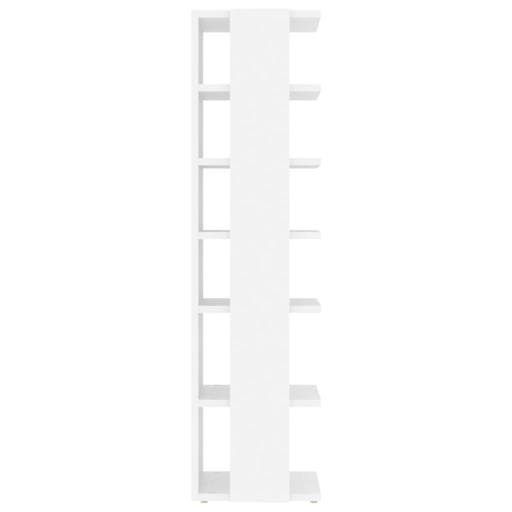 Schoenenkasten 2 st 27,5x27x102 cm bewerkt hout wit Wit