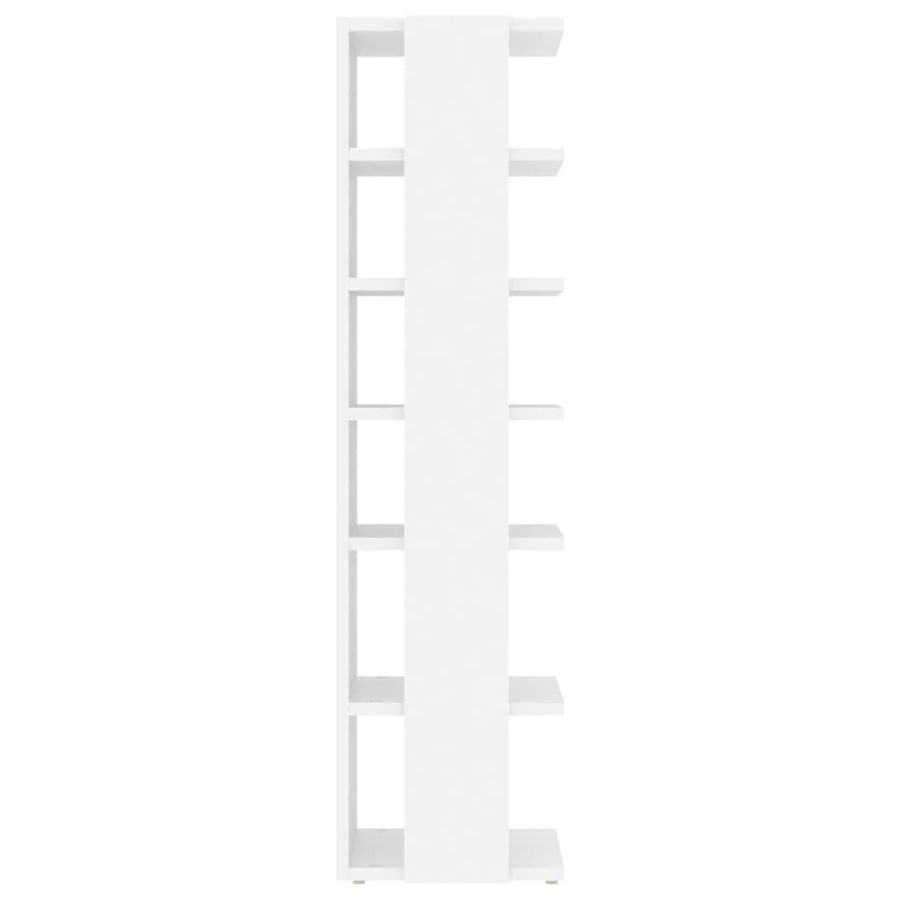 Schoenenkasten 2 st 27,5x27x102 cm bewerkt hout wit Wit