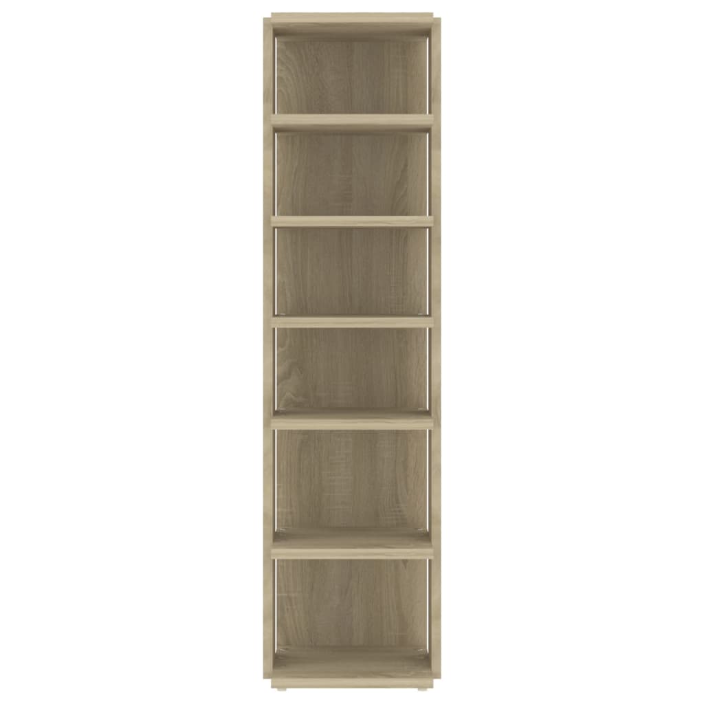 Schoenenkast 27,5x27x102 cm bewerkt hout sonoma eikenkleurig Sonoma eiken