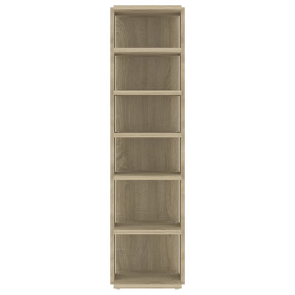 Schoenenkast 27,5x27x102 cm bewerkt hout sonoma eikenkleurig Sonoma eiken