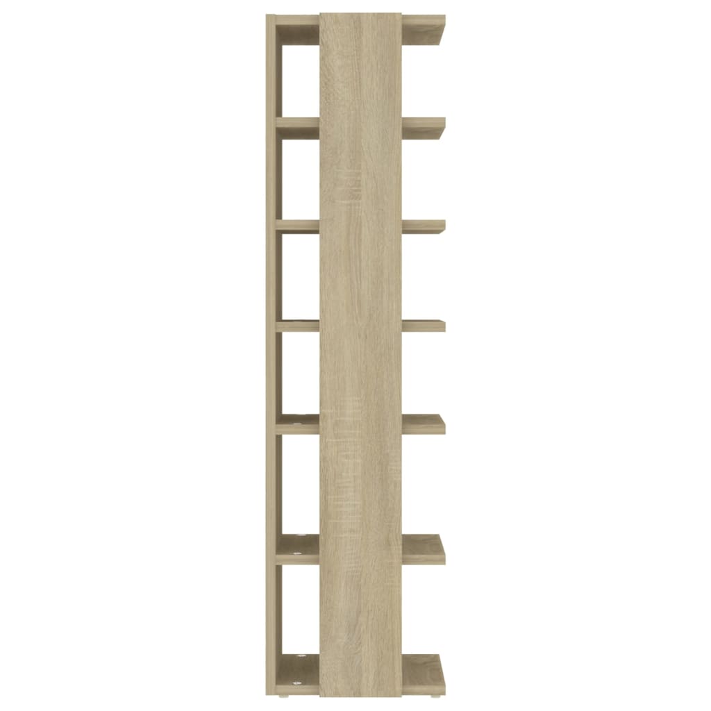 Schoenenkast 27,5x27x102 cm bewerkt hout sonoma eikenkleurig Sonoma eiken
