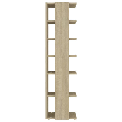 Schoenenkast 27,5x27x102 cm bewerkt hout sonoma eikenkleurig Sonoma eiken