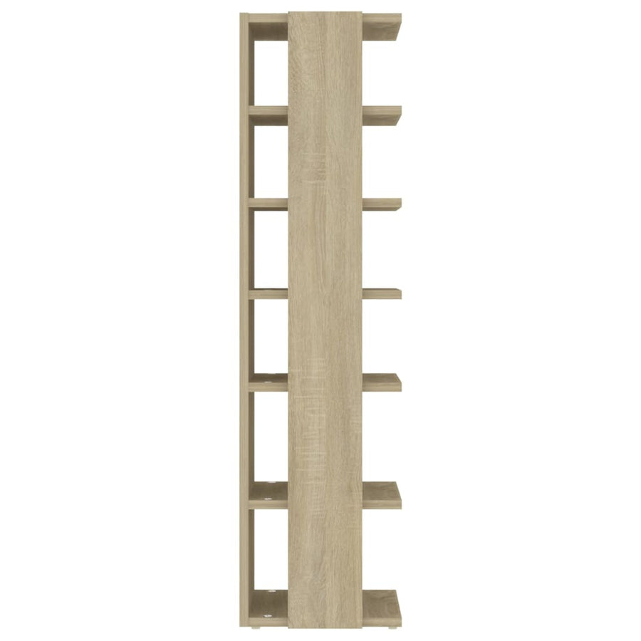 Schoenenkast 27,5x27x102 cm bewerkt hout sonoma eikenkleurig Sonoma eiken