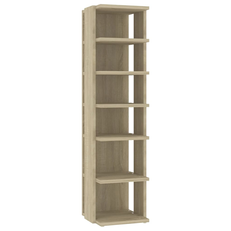 Schoenenkasten 2 st 27,5x27x102 cm sonoma eikenkleurig Sonoma eiken