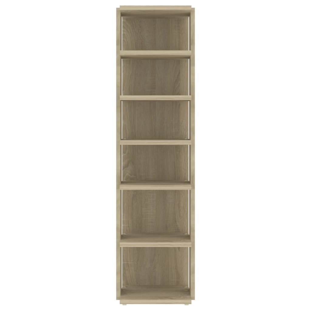 Schoenenkasten 2 st 27,5x27x102 cm sonoma eikenkleurig Sonoma eiken