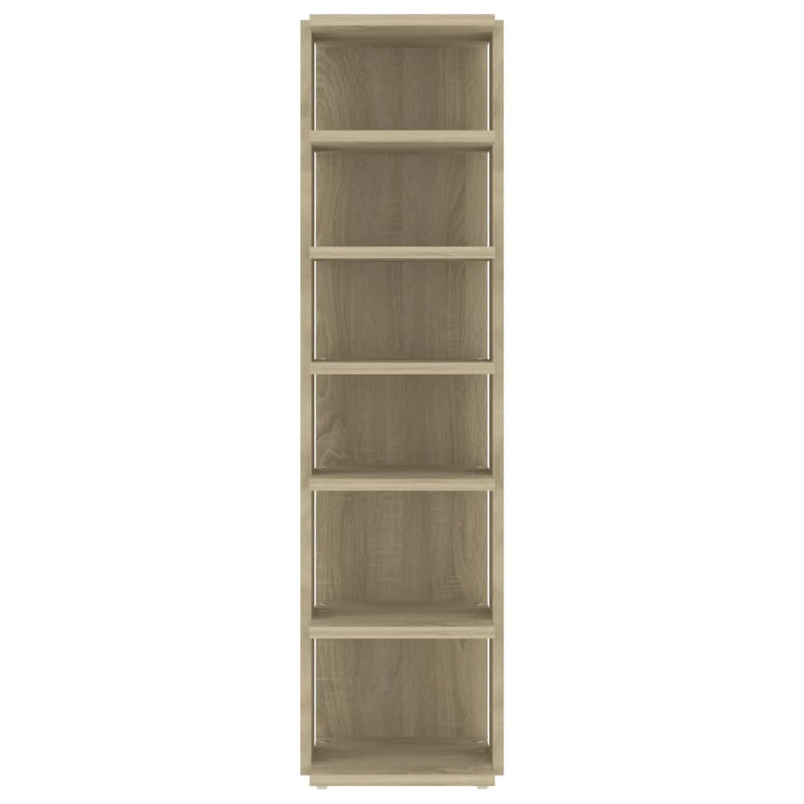 Schoenenkasten 2 st 27,5x27x102 cm sonoma eikenkleurig Sonoma eiken