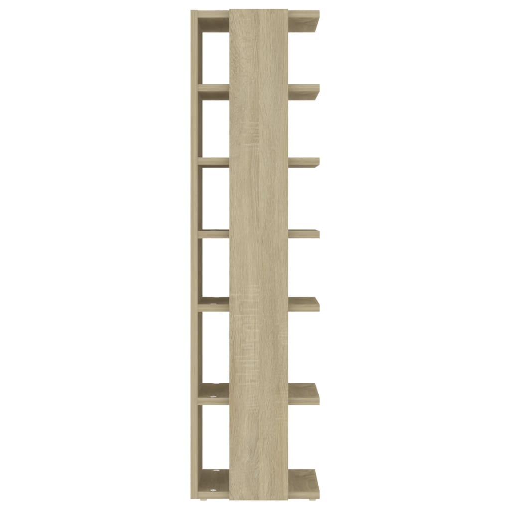 Schoenenkasten 2 st 27,5x27x102 cm sonoma eikenkleurig Sonoma eiken