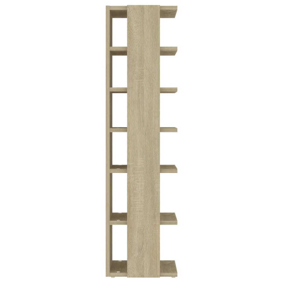 Schoenenkasten 2 st 27,5x27x102 cm sonoma eikenkleurig Sonoma eiken