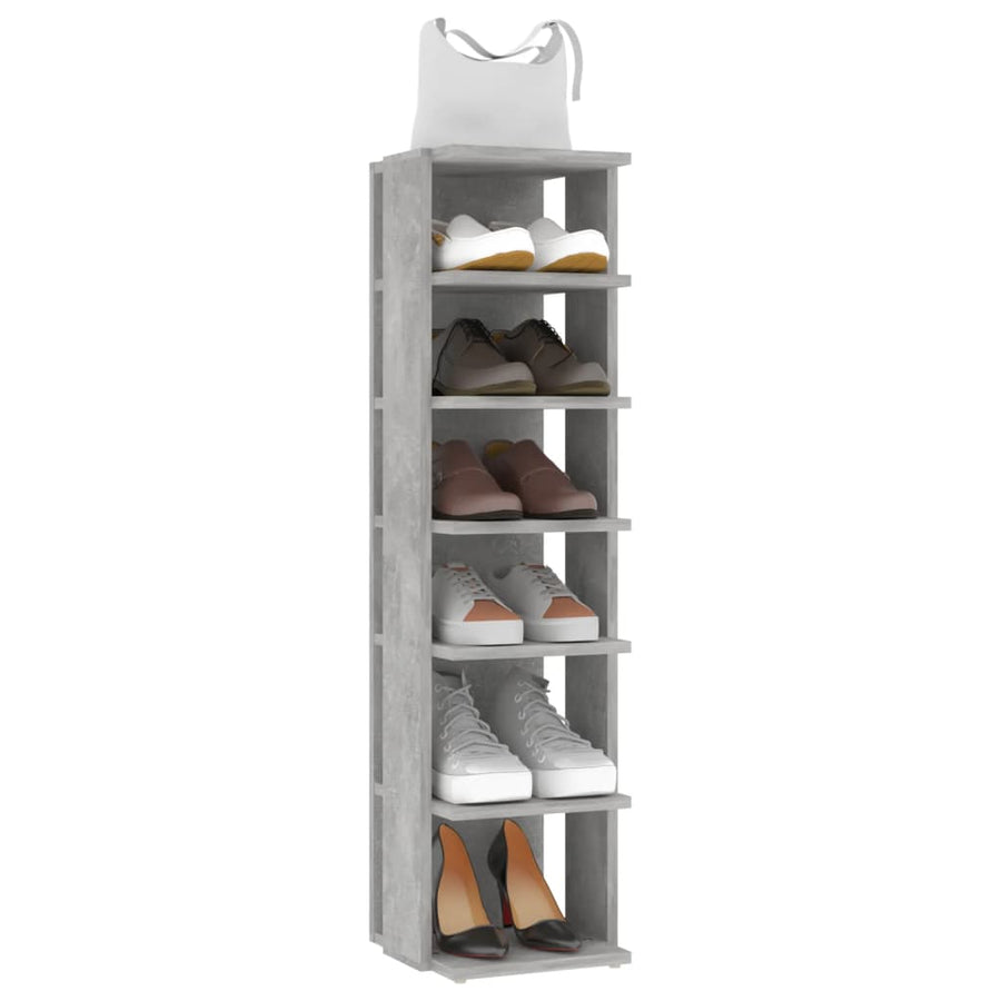 Schoenenkast 27,5X27X02 Cm Bewerkt Hout 1 Betongrijs