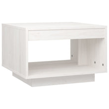 Salontafel 50X50X33,5 Cm Massief Grenenhout Wit