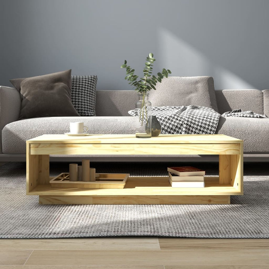 Salontafel 0X50X33,5 Cm Massief Grenenhout Naturel