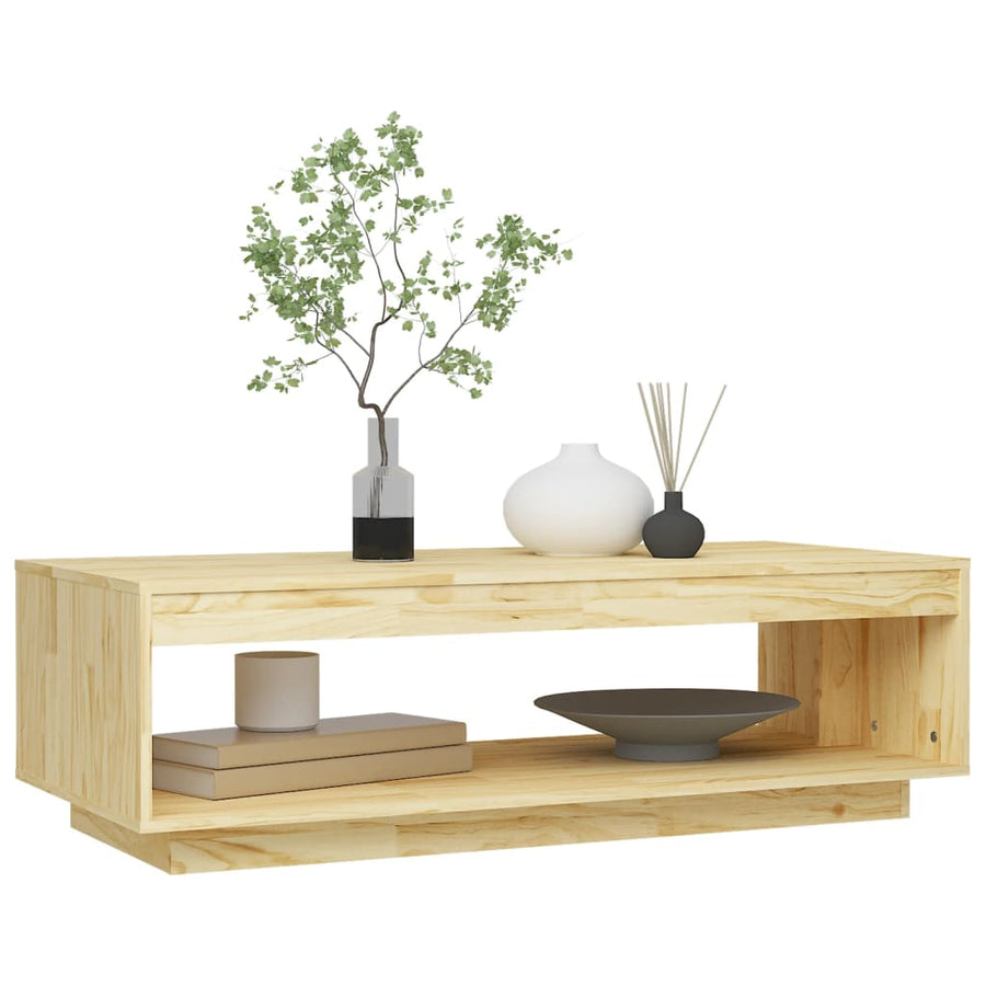 Salontafel 0X50X33,5 Cm Massief Grenenhout Naturel