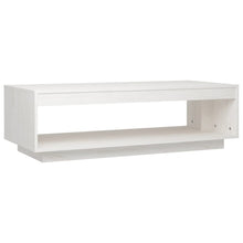 Salontafel 110X50X33,5 Cm Massief Grenenhout Wit