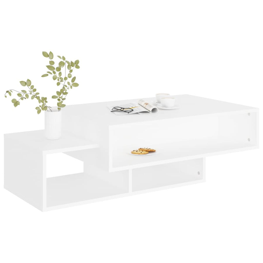 Salontafel 05X55X32 Cm Bewerkt Hout Wit