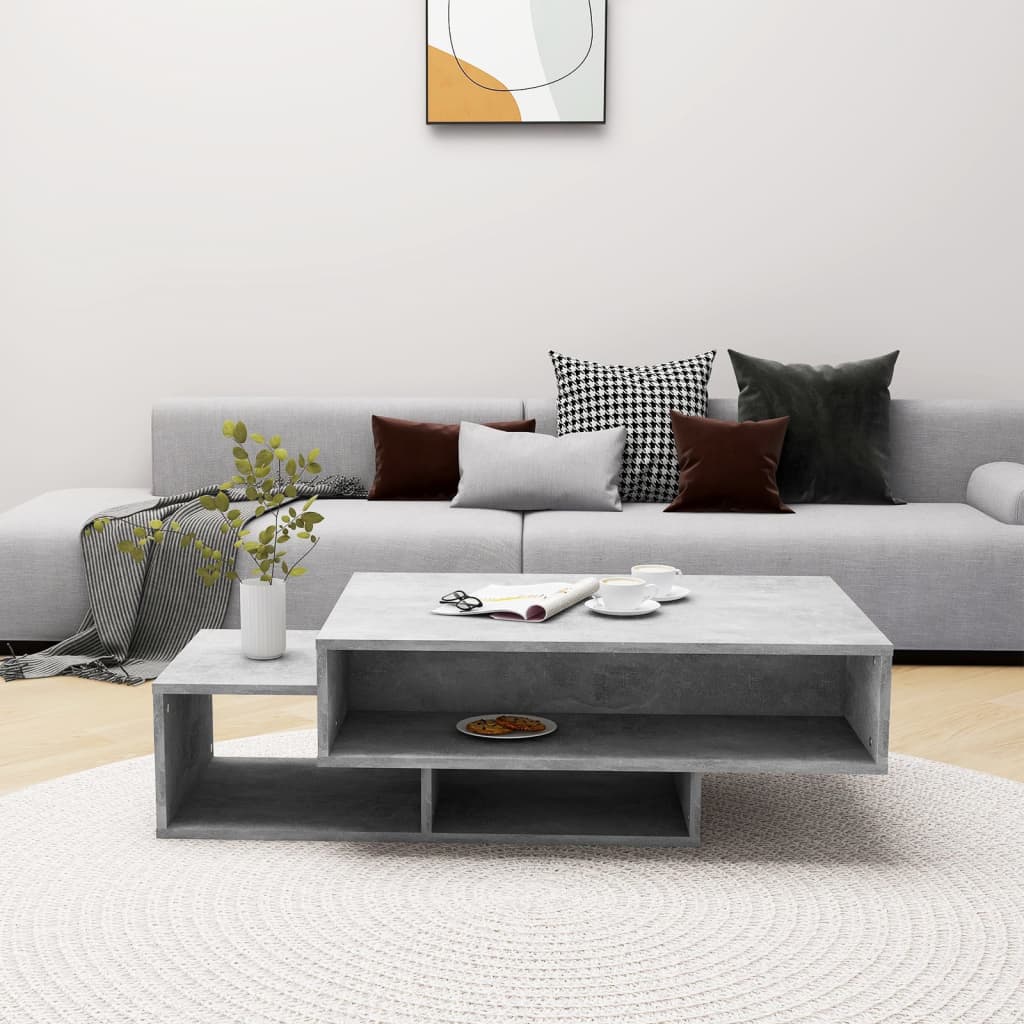 Salontafel 05X55X32 Cm Spaanplaat Betongrijs