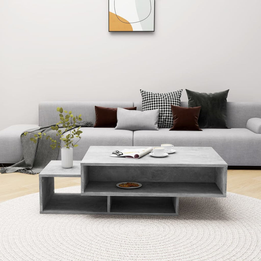 Salontafel 05X55X32 Cm Spaanplaat Betongrijs